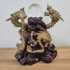 値下げ可 龍 インテリア 置物 風水 縁起物 水晶 の画像