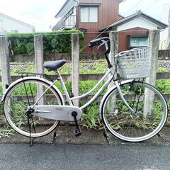 ★前かご新品!!お届け可！★ 26インチ 自転車 『Patio Box』 シルバーの画像