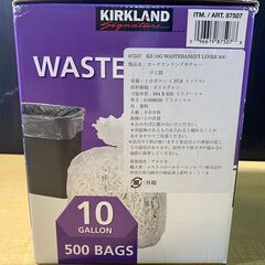 S129/カークランドシグネチャー ゴミ袋 37L x 500枚　透明　ご家庭でもオフィスでも便利！　の画像