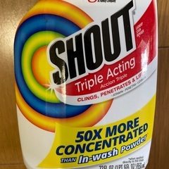 アメリカ輸入品 染み抜きSHOUT Ttriple Acting650mlの画像