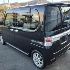 タントカスタム　黒　パワースライドドア　程度良好　タイヤバリ山　低走行の画像