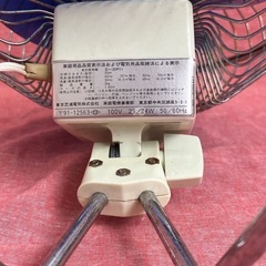 TOSHIBA スタンド式扇風機 昭和レトロ 青　D-20P11 稼動の画像