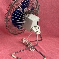 TOSHIBA スタンド式扇風機 昭和レトロ 青　D-20P11 稼動の画像