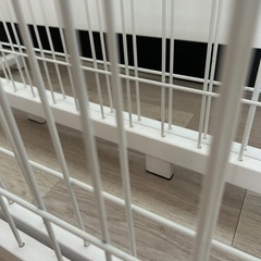 伸縮　ペットゲート　ベビーゲート　ホワイト　2個セットの画像