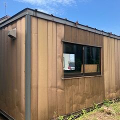 3坪 ユニットハウス 右入口 事務所 倉庫 物置 備品 コンテナハウス 仮設住宅 中古 現状品の画像