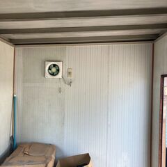 3坪 ユニットハウス 右入口 事務所 倉庫 物置 備品 コンテナハウス 仮設住宅 中古 現状品の画像