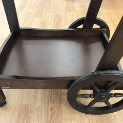 ★リユースのサカイ春日部店★KJ10900 カリモク キッチンワゴン ブラウン クリーニング済みの画像