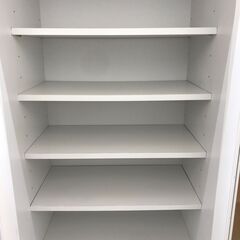 ★リユースのサカイ春日部店★KJ10901  食器棚 ホワイト H180×W60×D44 クリーニング済みの画像