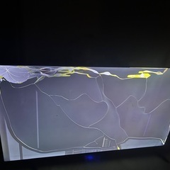 山善 テレビ チューナーレス 液晶 4K 50インチ ネット動画対応 地上波受信なし QRH-50TL4K ジャンク品 画面割れ の画像