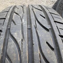 タ1 ダイハツ純正 4.5J-14 100-4H +45 ハブ径54 ダンロップ 165/55R14 2022年 バリ山タイヤ ミラ タント ムーヴ キャスト ウェイの画像