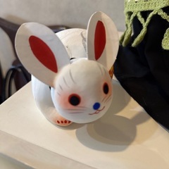 うさぎの張子　首がゆらゆら動きますの画像