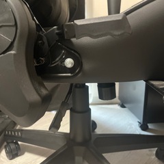 美品 ゲーミングチェア JPRACING ブラック クッション付きの画像