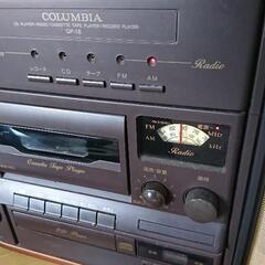 COLUMBIA　卓上型ステレオ　音聴箱　GP-18　ジャンク品　CD　カセット　レコード　の画像