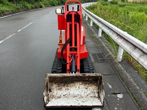 ウインブルヤマグチ　ミニローダー 使用時間83h　持上重量 125Kg HST 無断変速　農用ローダー 4.7ps 自走式 クローラー　ガソリン　バケット 油圧ショベル ミニクローダー　除雪　ショベル　牛舎　建設　畜産　セル付き　簡易始動動画あり　宮崎