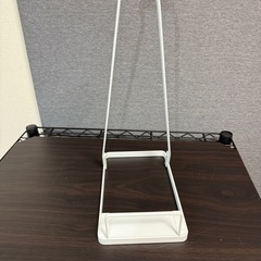 山崎実業(Yamazaki) スティッククリーナースタンド ホワイトの画像