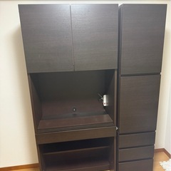 ニトリ】 壁面ユニットデスク＋上置き付き壁面ユニット