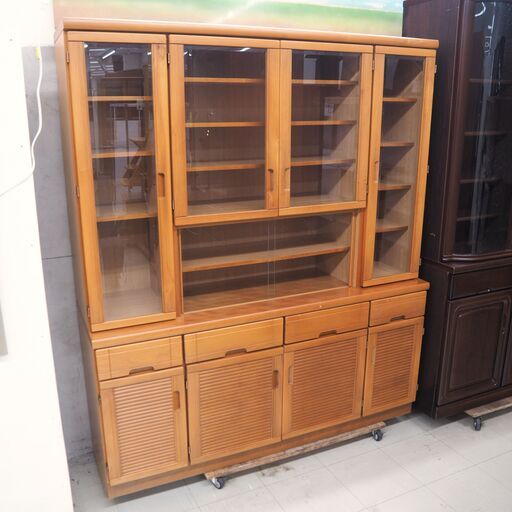 食器棚　W1500　リユース品　値下げしました！　価格　22,000円