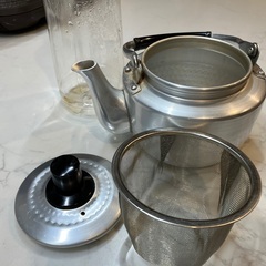 アルミ製　急須　茶こし付きの画像