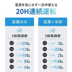 【新品未使用】ハンディファン 冷却プレート付き 手持ち扇風機の画像