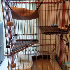 【取引中】猫ケージ 2段 ペットケージ