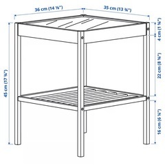 【IKEA人気商品】サイドテーブル　ネスナ　NESNAの画像