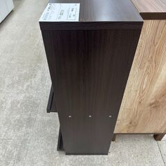 ★リユースのサカイ高崎店★TJ12263  収納棚 ダークブラウン H91×D29×W92 クリーニング済みの画像