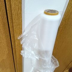 養生シート（クリア）：数メートル使用済みの画像
