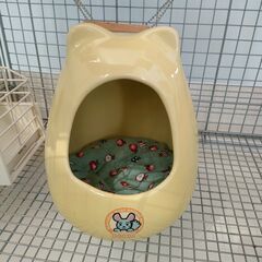 チンチラ・うさぎ・ハムスター等小動物ケージ　飼育セット　数回使用の画像