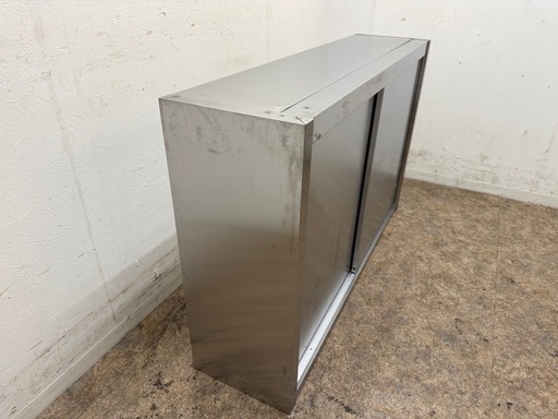 ステンレス　業務用　吊り戸棚　厨房　飲食店　W１２００ｘD３００ｘH７５０ｍｍ
