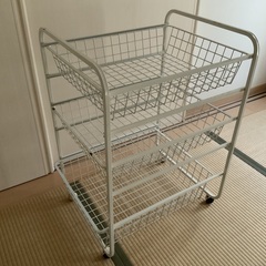 網ラック3段　キャスター付き