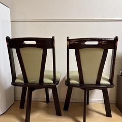 　ダイニングチェア2脚の画像