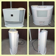 7.15[八5873]  140サイズ　中古品　動作確認済み　目立った傷、汚れ無し　本体のみ　シャープ　2018年製　加湿セラミックファンヒーター　HX-H120-Wの画像