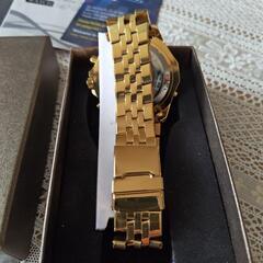 決まりました。ORKINA ゴールド クロノグラフ 腕時計の画像