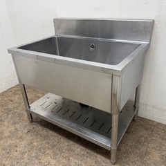 ステンレス　業務用　1層シンク流し台　厨房　飲食店　W９００ｘD...