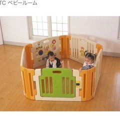 JTCベビーサークル  ベビーゲート　パネル6枚の画像