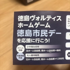 ヴォルティス招待券の画像