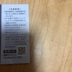 ヴォルティス招待券の画像