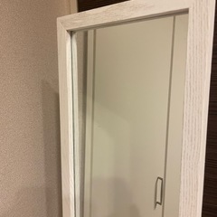 値下げしました！ニトリ　姿見　ミラー　ホワイト　インテリア　おしゃれ白　北欧風の画像