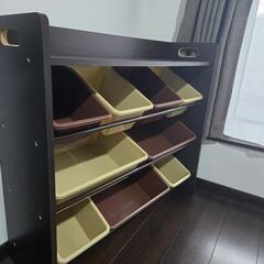 おもちゃ棚　収納BOXの画像