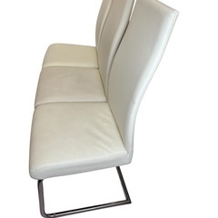 ニトリ　ダイニングチェア ×3セット ホワイトの画像