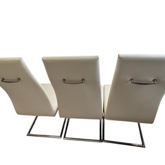 ニトリ　ダイニングチェア ×3セット ホワイトの画像