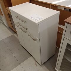 ★リユースのサカイ千葉中央店★期間限定割引有  ゴミ箱付きレンジ台  H85×D36×W71 クリーニング済み TC3890の画像