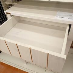 【リユースのサカイ八街店】★ジモティ割あり★ 収納棚　ホワイト　クリーニング済　YJ6872の画像