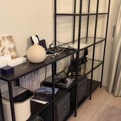 2個セット IKEA VITTSJO  イケア　棚の画像