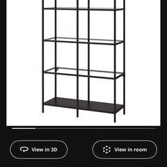 2個セット IKEA VITTSJO  イケア　棚の画像