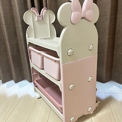 ミニーちゃん　おもちゃ箱　ラック　ディズニーの画像