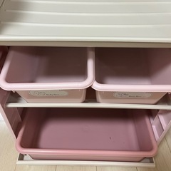 ミニーちゃん　おもちゃ箱　ラック　ディズニーの画像