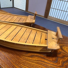 舟盛二台　刺身、寿司盛り　お祝いの画像