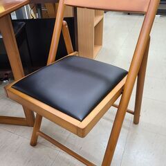J1072【リユースのサカイ柏店】不二貿易　折りたたみテーブルセット　クリーニング済の画像
