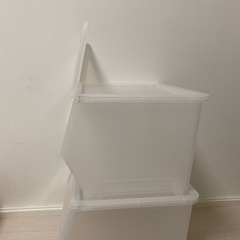イケヤ収納ケース2個セットの画像
